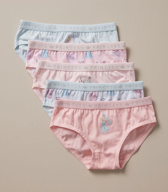 5 Pack Disney Princess Brief Gift Box