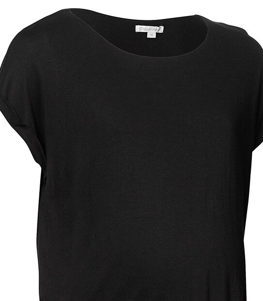 Maternity Layered Nursing Top - Black