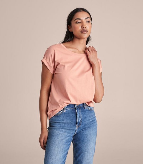 Supima Roll Cuff T-Shirt