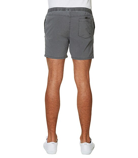 Men's Acid Wash Volley Shorts - Black