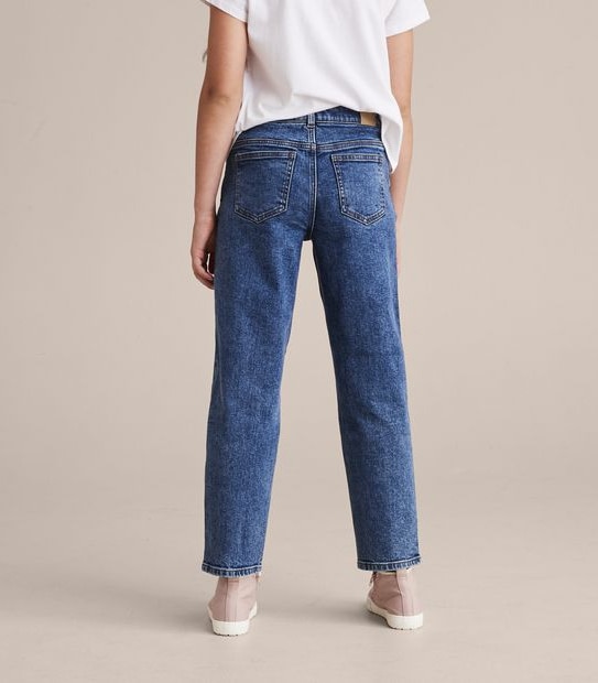 Straight Leg Denim Jeans