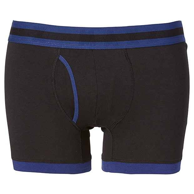 Men's Maxx Single Fly Front Trunk Stripe Black Target Australia