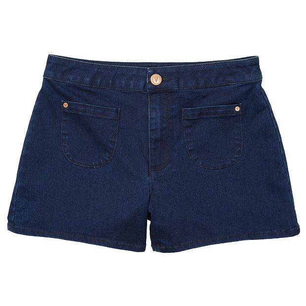 Future You Indigo Stretch Denim Shorts 
