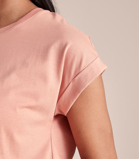 Supima Roll Cuff T-Shirt