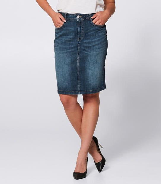 Denim Pencil Skirt