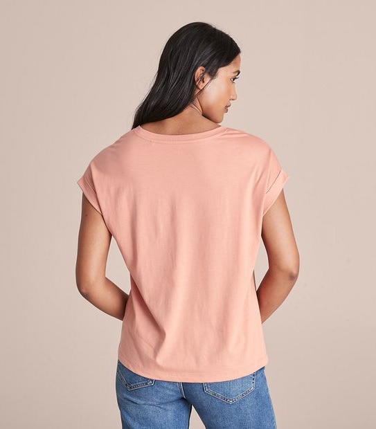 Supima Roll Cuff T-Shirt