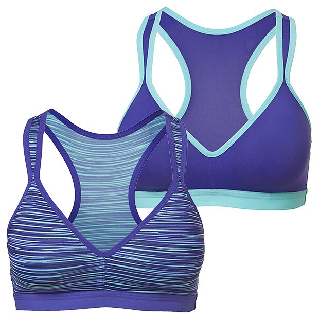 2 Pack Low Impact Sports Crops, Style:CN1472GV 2 Pack Low Impact Sports Crops, Style:CN1472GV