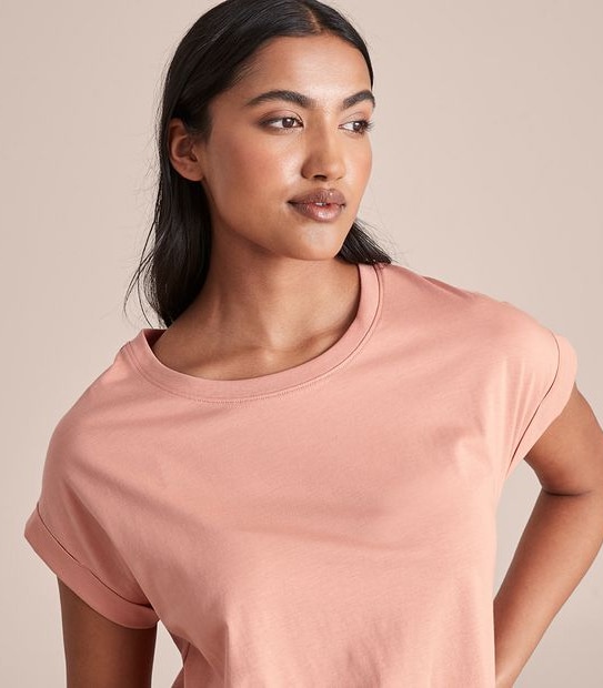 Supima Roll Cuff T-Shirt