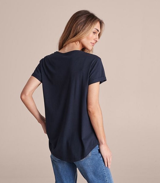 Cotton/Modal Relaxed Crew T-Shirt
