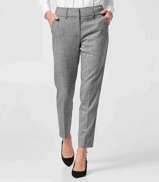 Preview End On End Suiting Ankle Slim Pants - Grey