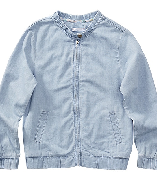 Girls' Chambray Bomber jacket