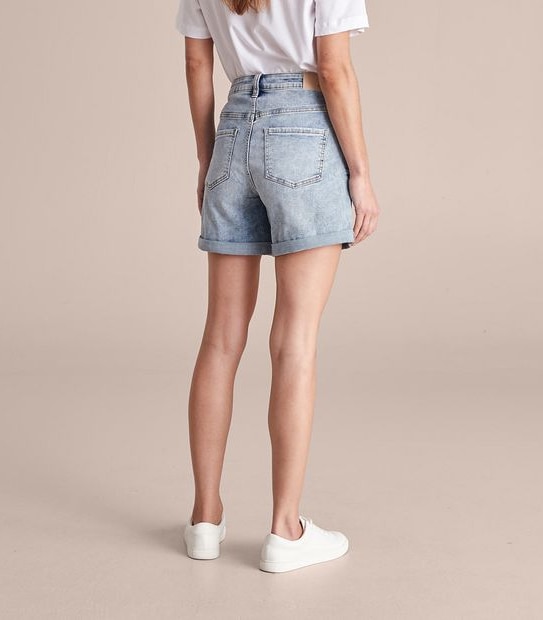 Classic Roll Cuff Denim Shorts
