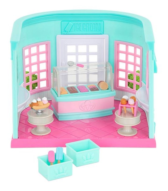 Li'l Woodzeez Scoops & Sprinkles Ice Cream Parlor Playset