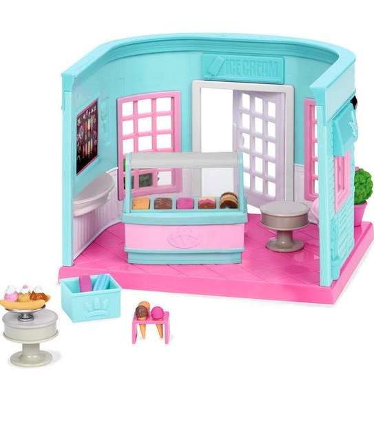 Li'l Woodzeez Scoops & Sprinkles Ice Cream Parlor Playset