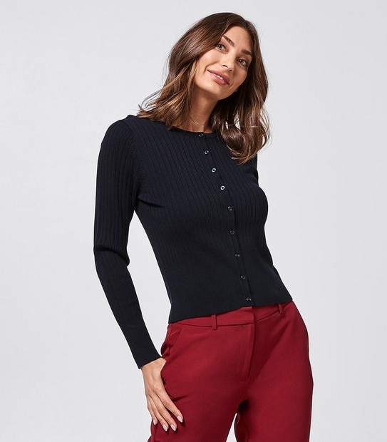 Preview Everyday Rib Crew Cardigan