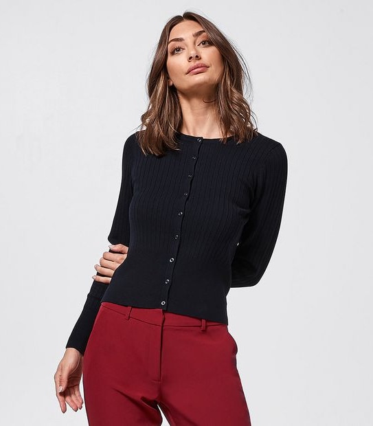 Preview Everyday Rib Crew Cardigan
