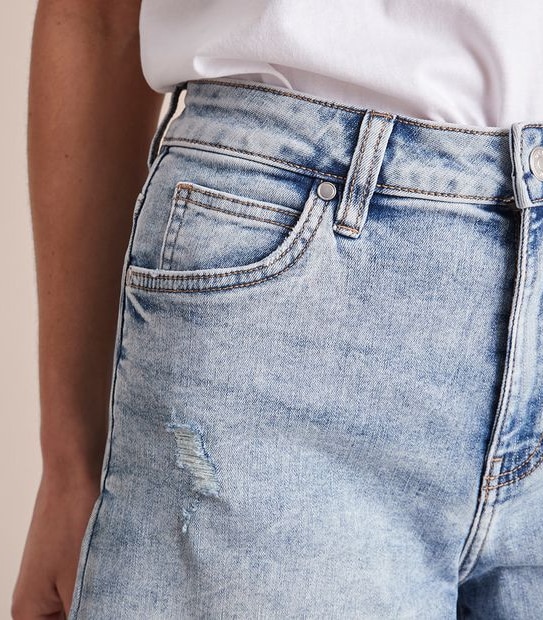 Classic Roll Cuff Denim Shorts