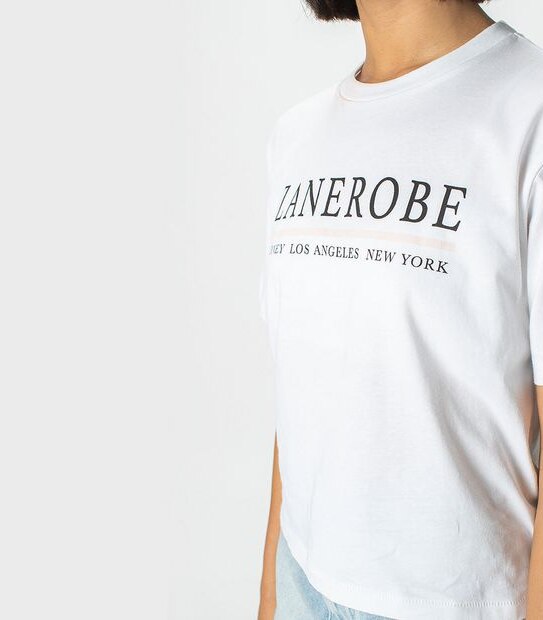 ZxZanerobe Oversized Crop T-Shirt - White