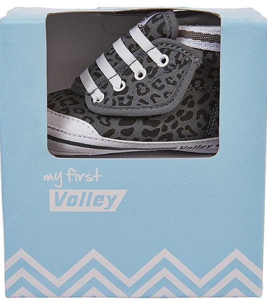My First Volley Pre Walker Shoes - Charcoal