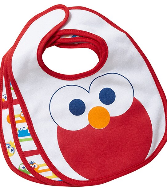 Sesame Beginnings Baby Bibs - 3 Pack