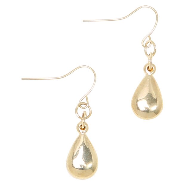 Women's Gold Look Tear Drop Earrings Women's Gold Look Tear Drop Earrings
