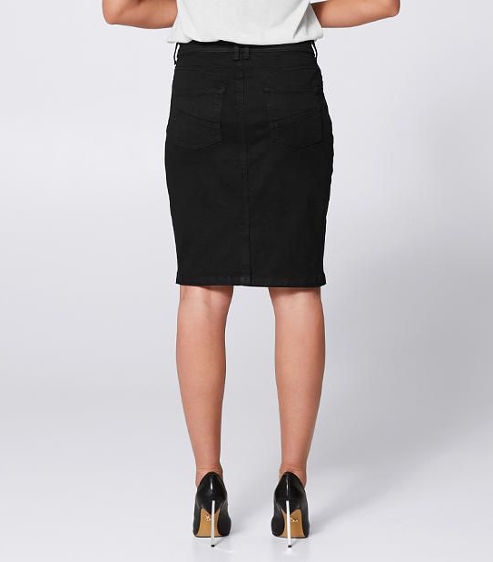 Denim Pencil Skirt 2 of 4