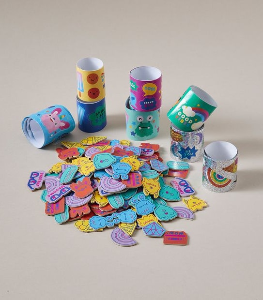 Paper And Foam Sticker Cylinder