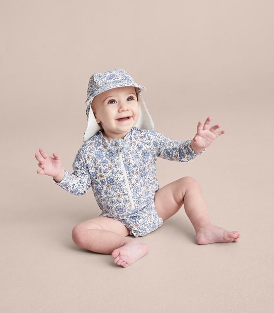 2 Piece Baby Floral Swim Set