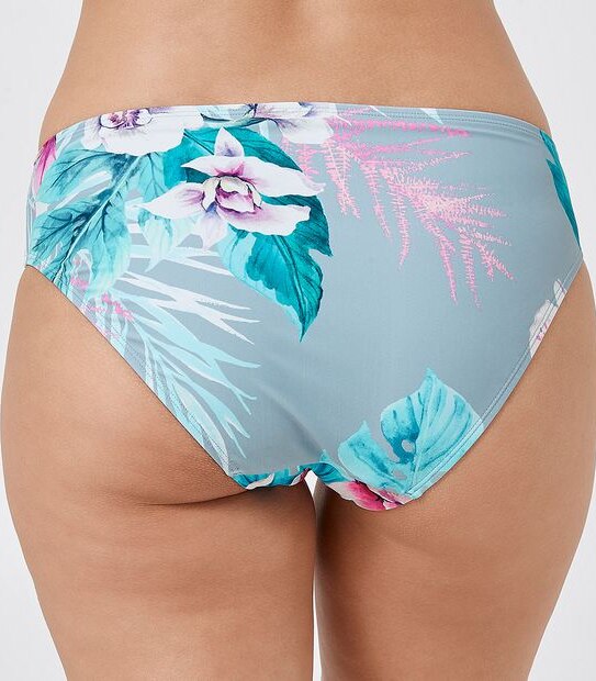 Midi Bikini Briefs - Blue Floral 2 of 3