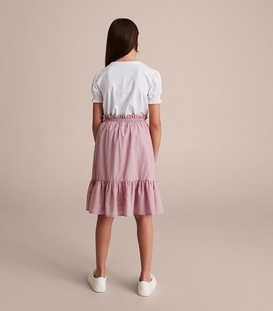Textured Midi Skirt