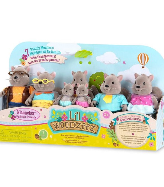 Li'l Woodzeez Squirrel Family Set