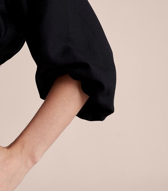 Preview Linen Blend Blousson Blouse