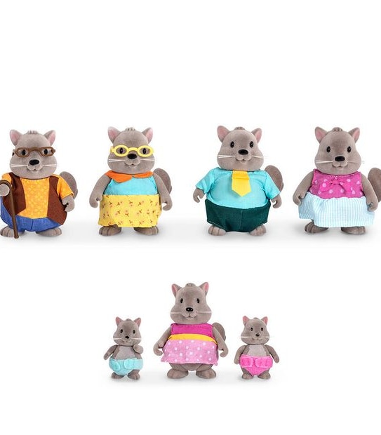 Li'l Woodzeez Squirrel Family Set