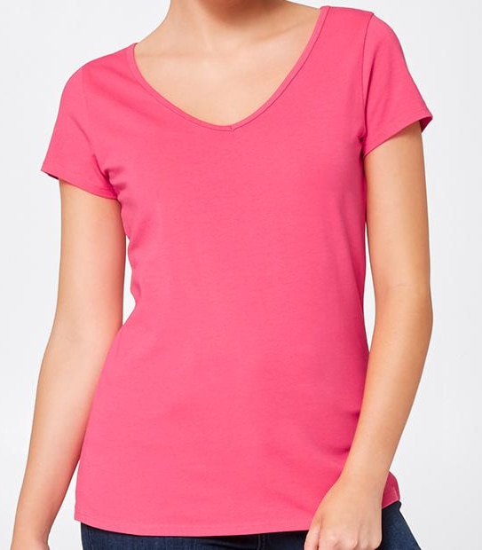 Basic V-Neck T-Shirt 3 of 3