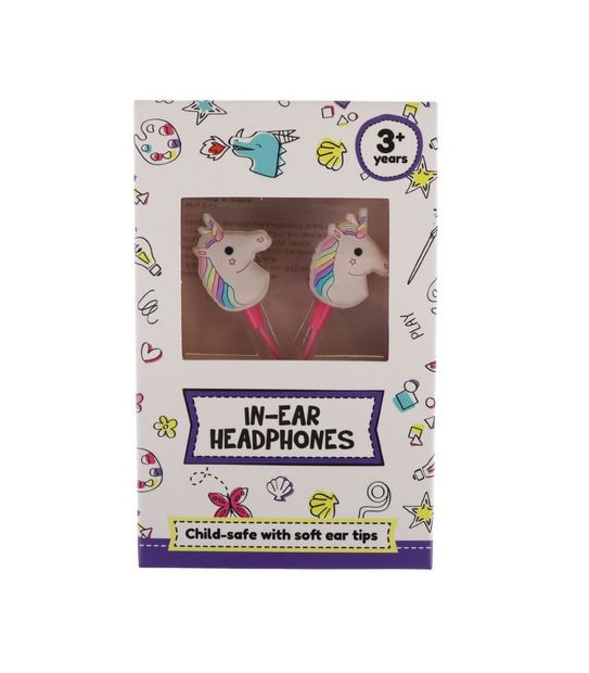 Play Learn Create Kids In-Ear Headphones - Unicorn