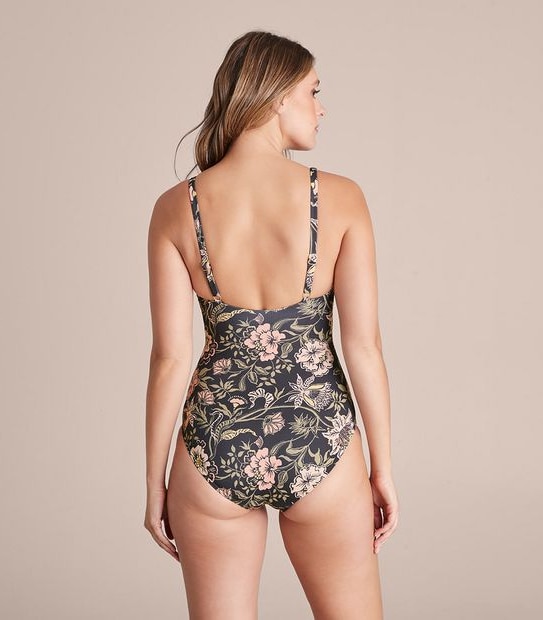 Mini Rib Belted One Piece Swim Bathers