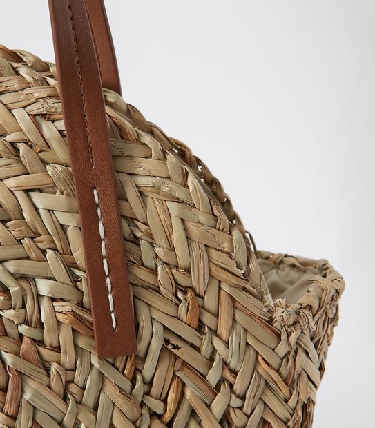 Woven Circle Tote Bag