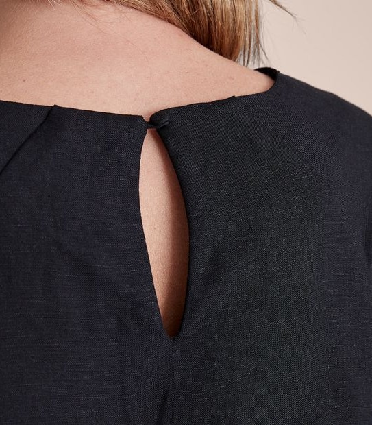 Preview Linen Blend Blousson Blouse