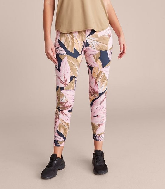 Active 7/8 Length Fashion Print Tights