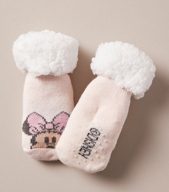 Baby Disney Minnie Mouse Fleece Home Socks 3 of 3
