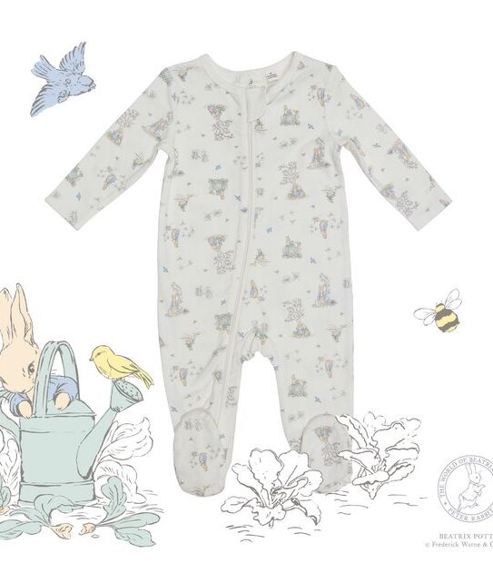 Baby Peter Rabbit Unisex Heritage Coverall 1 of 4