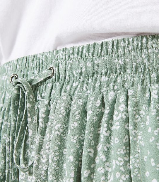 Lily Loves Wrap Shorts - Green Animal Print