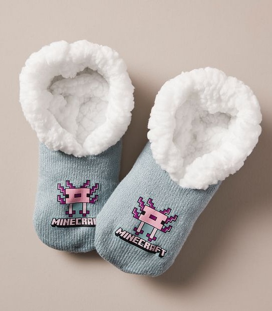 Minecraft Fleece Home Socks