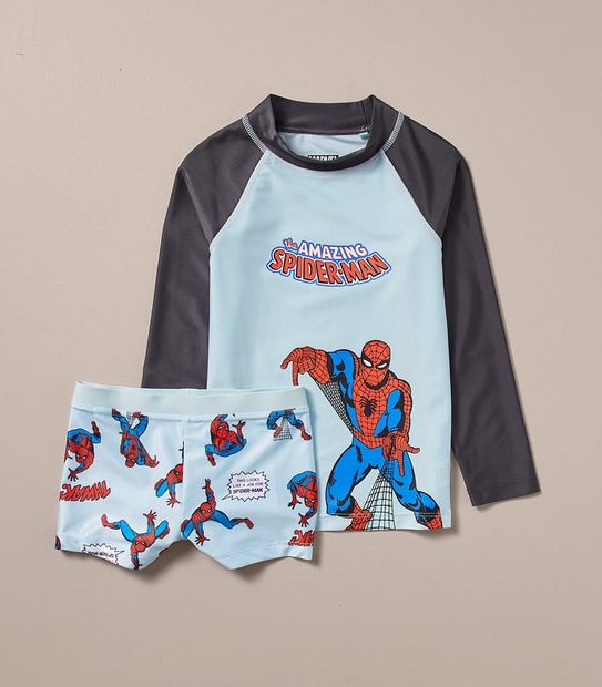 2 Piece Marvel Spider-Man Swim Set