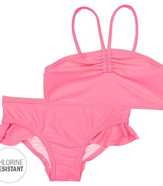 2 Piece Mock Halter Chlorine Resistant Bikini Set
