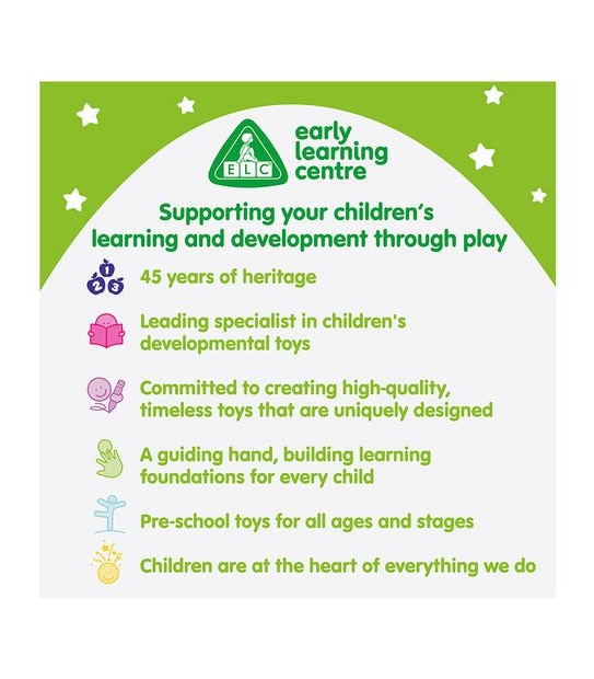 Early Learning Centre Wooden Teaching Clock