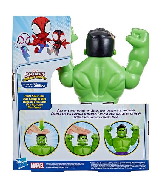 Marvel Spidey and His Amazing Friends Supersized Power Smash Hulk Action Figure