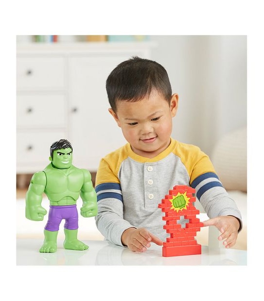 Marvel Spidey and His Amazing Friends Supersized Power Smash Hulk Action Figure