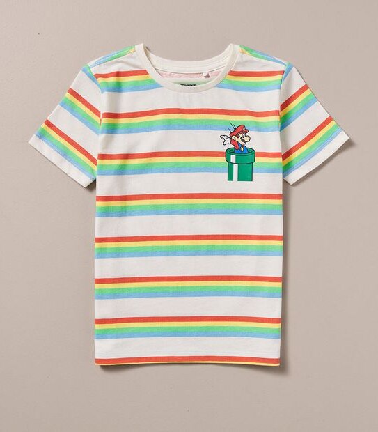 Super Mario Striped T-shirt