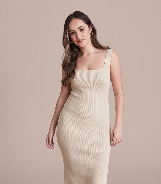 Dannii Minogue Petites Square Neck Tank Dress